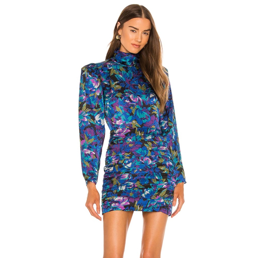 Annika Dress in Deep Indigo Multi